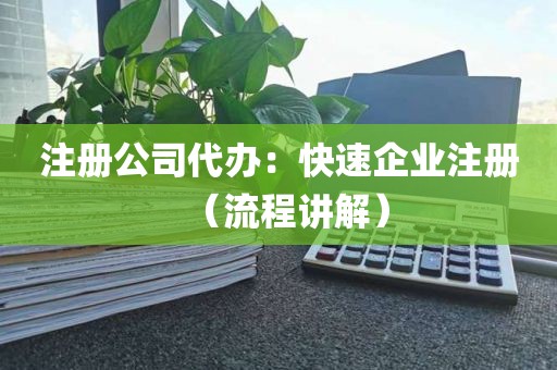 注册公司代办：快速企业注册（流程讲解）
